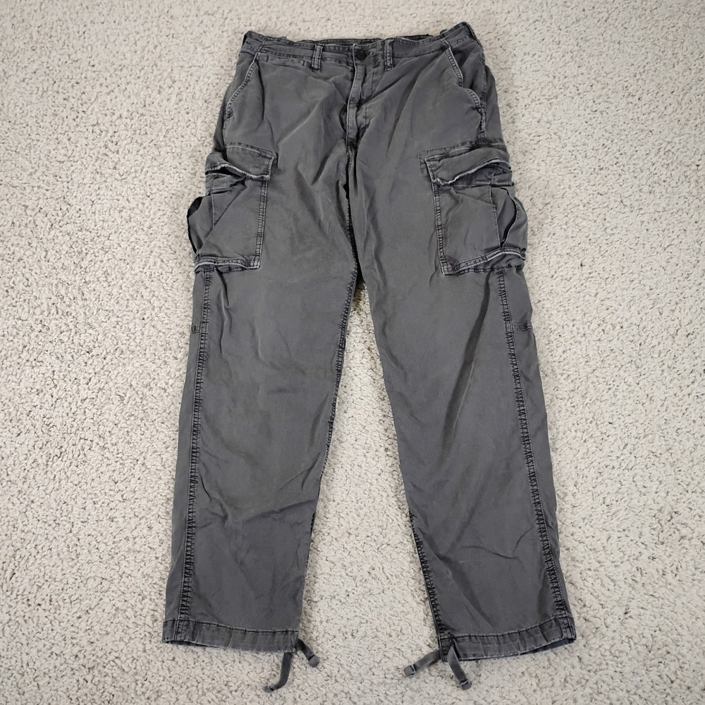 American Eagle Pants Mens 31x32 Flex Paratrooper Cargo Military Army Utility Y2K